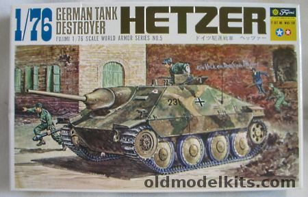 Fujimi 1/76 German Tank Destroyer Hetzer, 5 plastic model kit